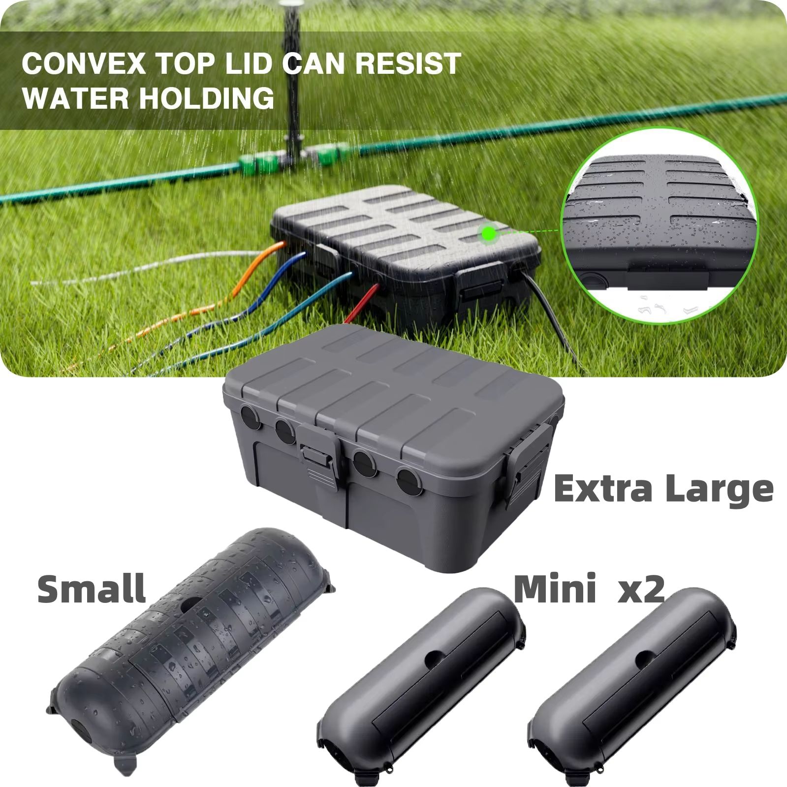 Outdoor Power Plug In - صندوق كهربائي خارجي كبير مقاوم للعوامل