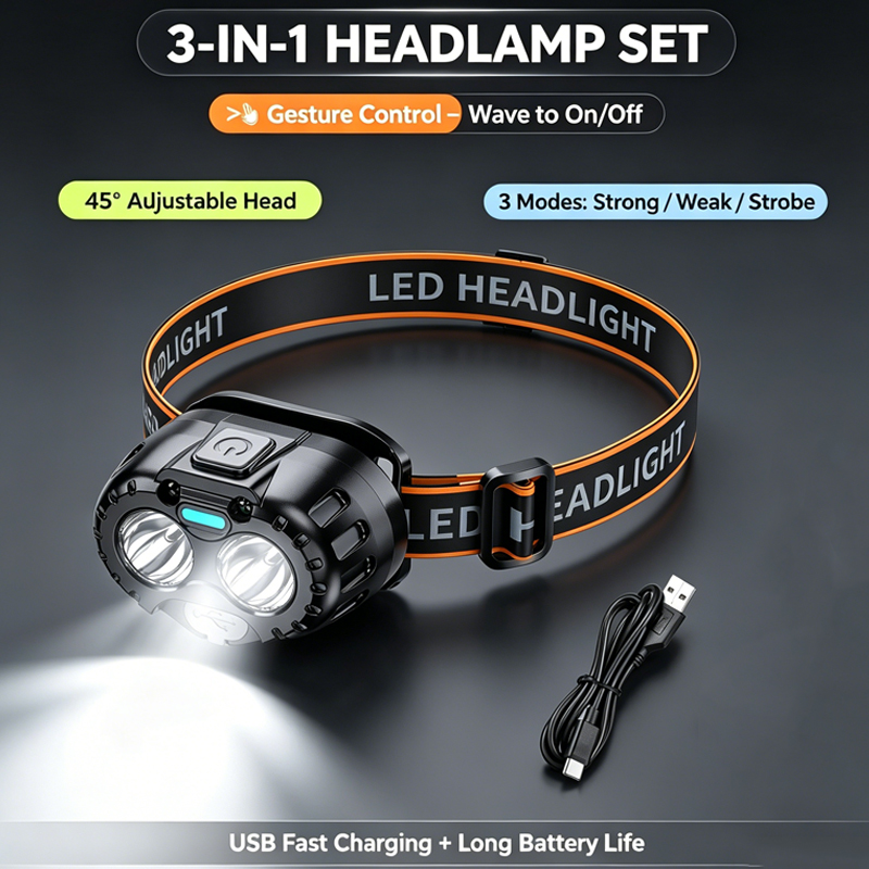 Outdoor Power Head - مصباح رأس LED قوي مقاوم للماء