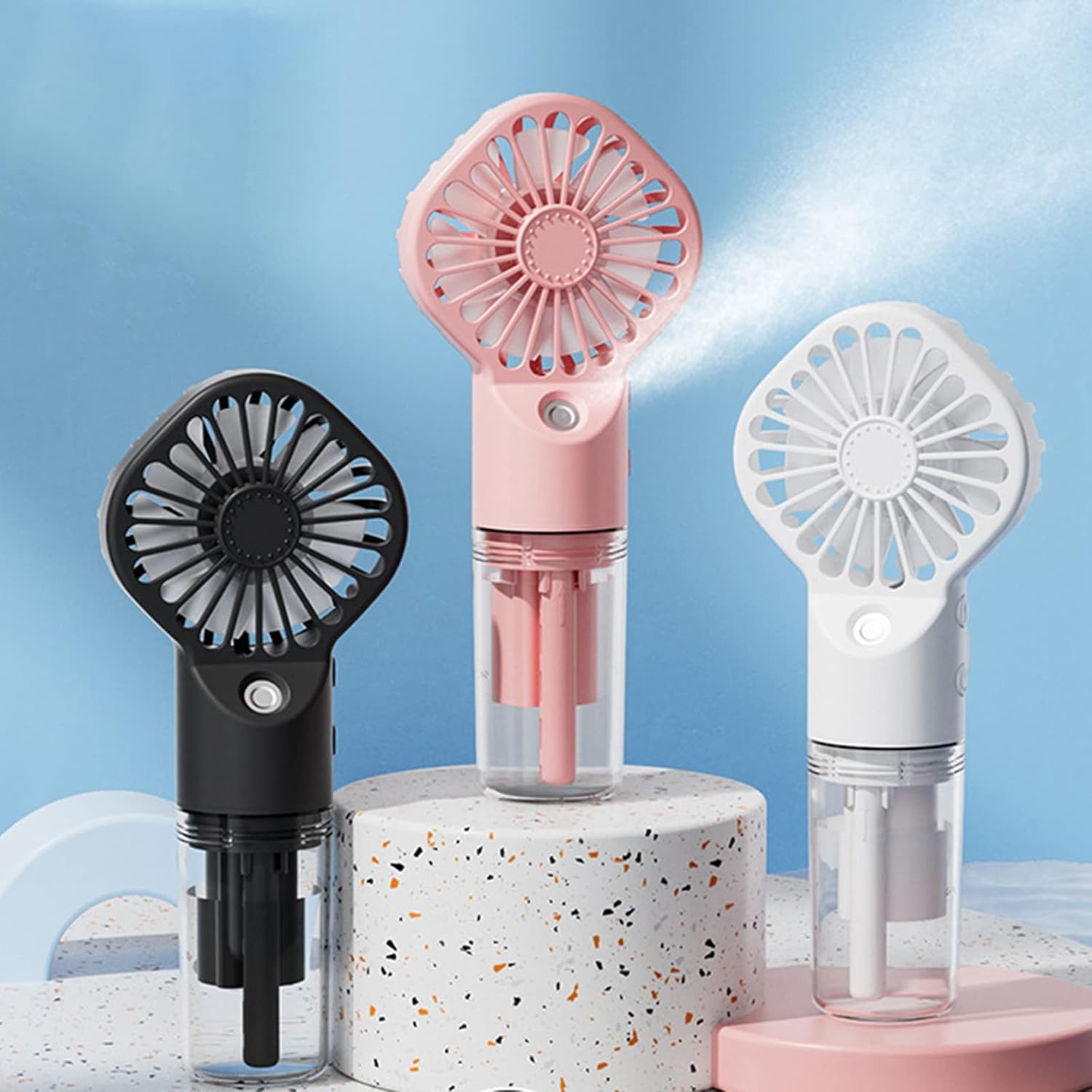 Outdoor Power Fan - مروحة رذاذ محمولة باليد، مروحة ترطيب