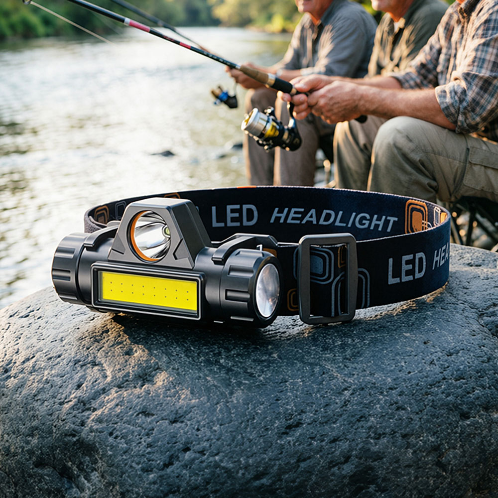 Outdoor Power Head - مصباح أمامي LED قابل لإعادة الشحن