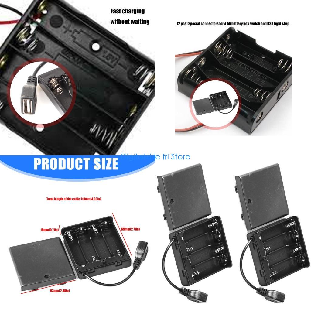 Outdoor Usb Power Strip - E06D 4 فتحات علبة البطارية USB