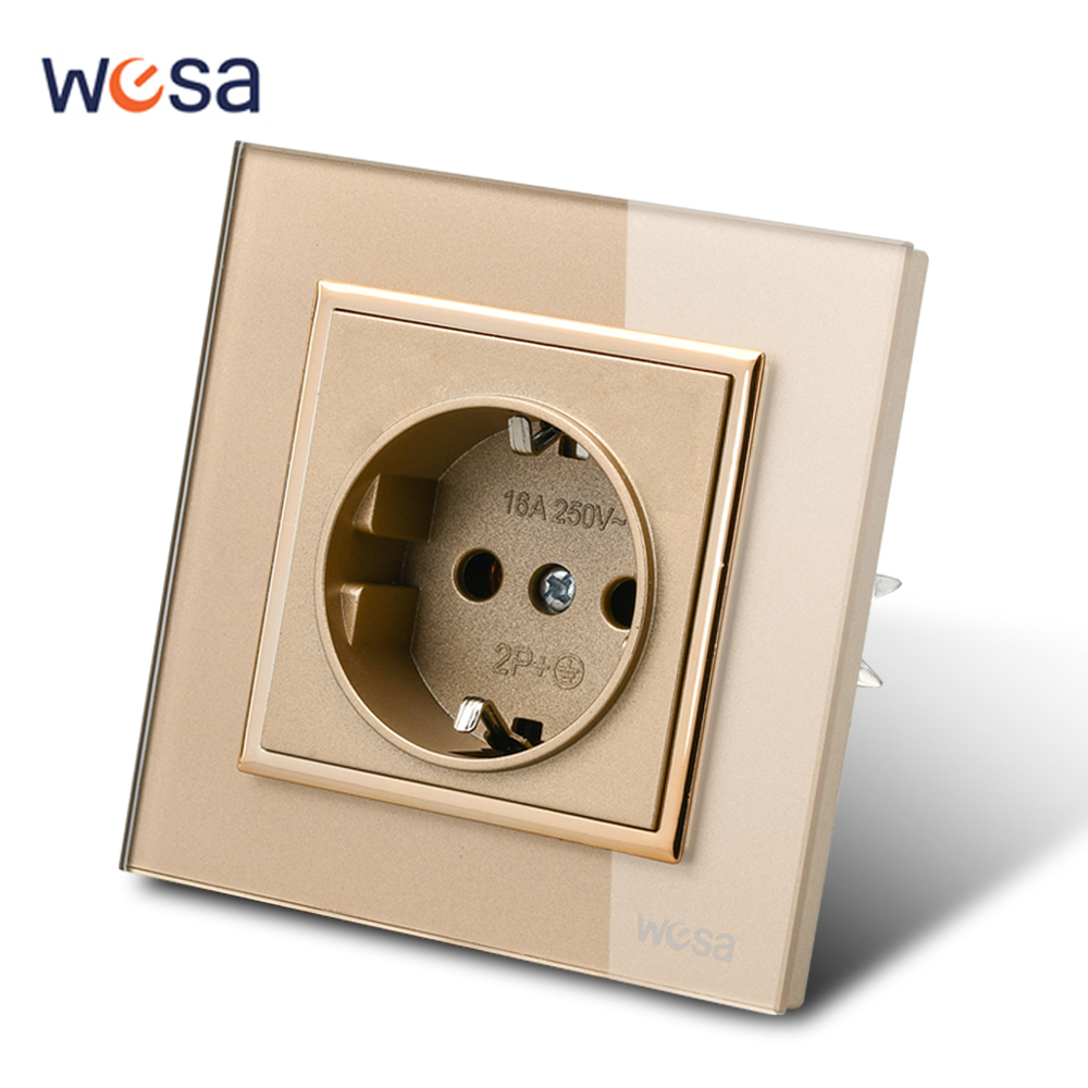 Outdoor Power Outlet - WESA-لوحة زجاج مقسى كريستالي ، مقبس