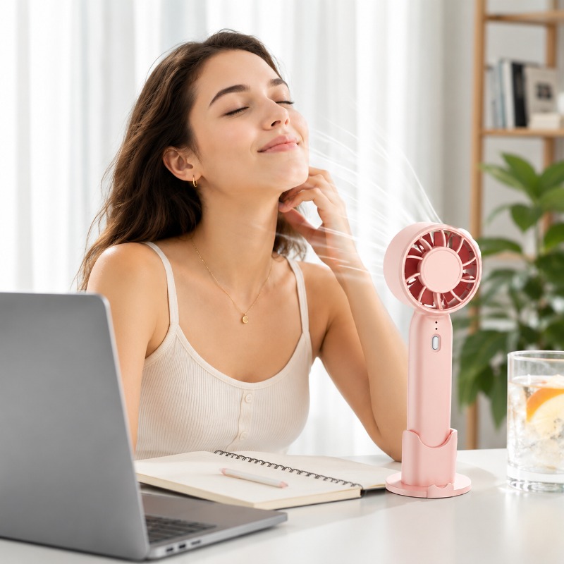 Outdoor Power Fan - مروحة محمولة باليد قابلة لإعادة الشحن
