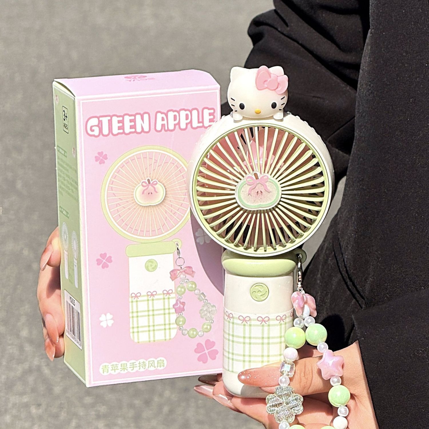 Outdoor Power Fan - مروحة يدوية صغيرة أنيقة وعالية القيمة،