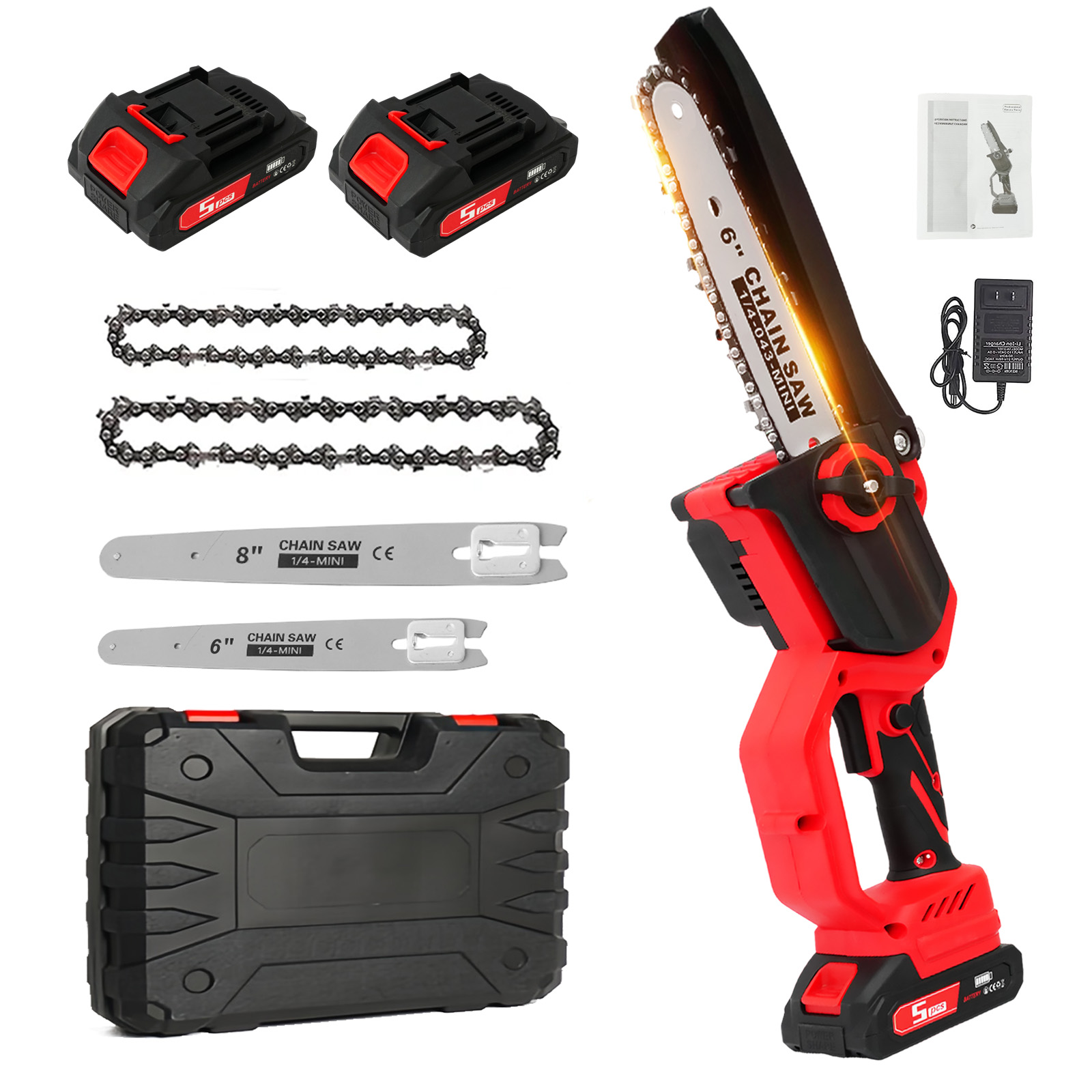 Electric Chainsaw Battery - منشار كهربائي 1380 واط عالي السرعة
