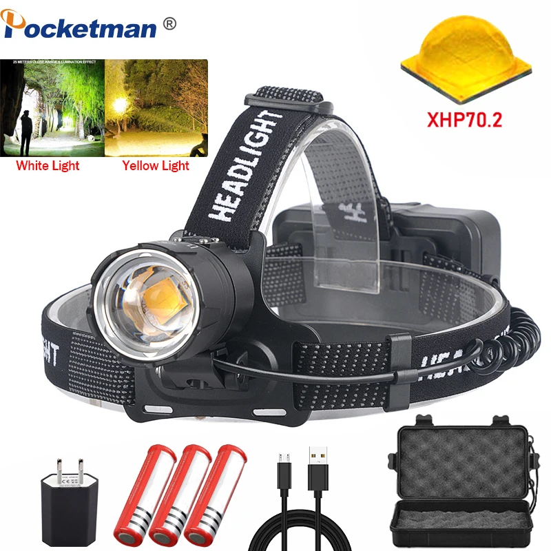 Outdoor Power Head - كشافات LED قوية P70.2، ضوء أصفر/أبيض،