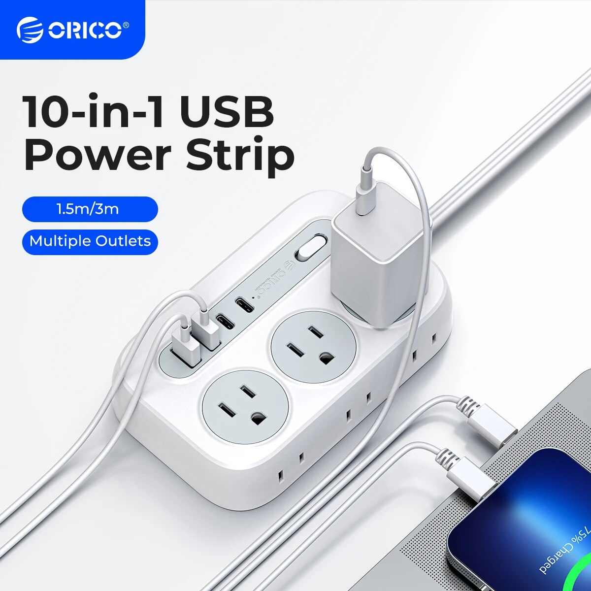 Outdoor Usb Power Strip - شريط طاقة سلك تمديد متعدد المقاسات