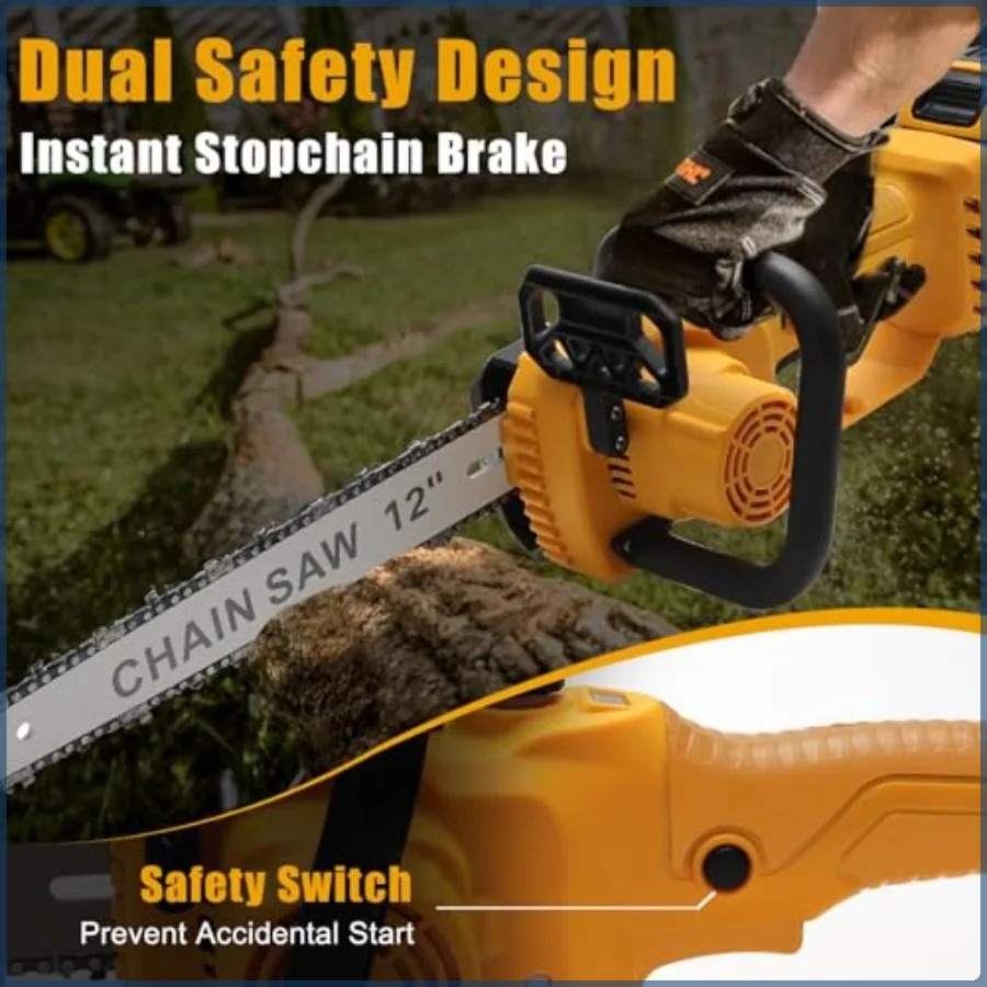 منشار سلسلة لاسلكي من ديوالت ب - مراجعة Electric Chainsaw Battery وسعره