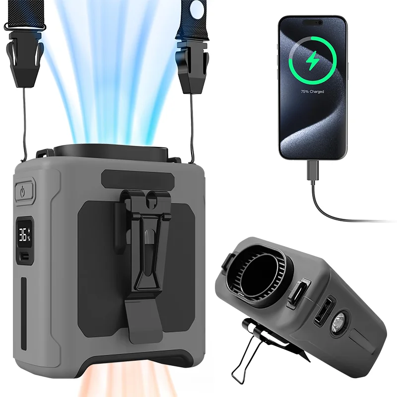 LED الإضاءة معلقة الرقبة الريا - مراجعة Outdoor Power Fan وسعره