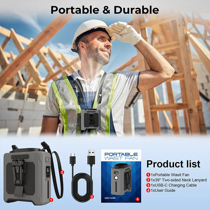 LED الإضاءة معلقة الرقبة الريا - مراجعة Outdoor Power Fan وسعره
