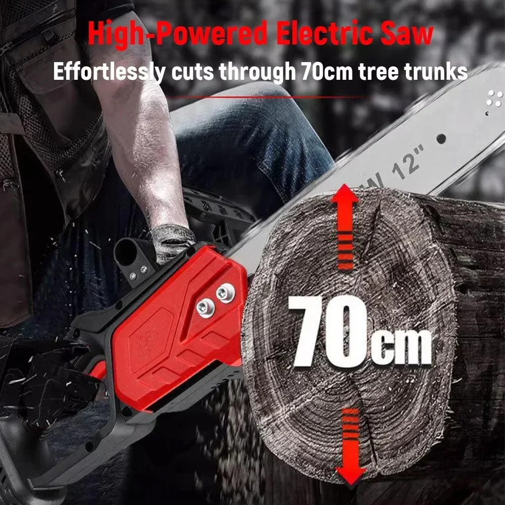 منشار كهربائي لاسلكي مقاس 12/1 - مراجعة Electric Chainsaw Battery وسعره
