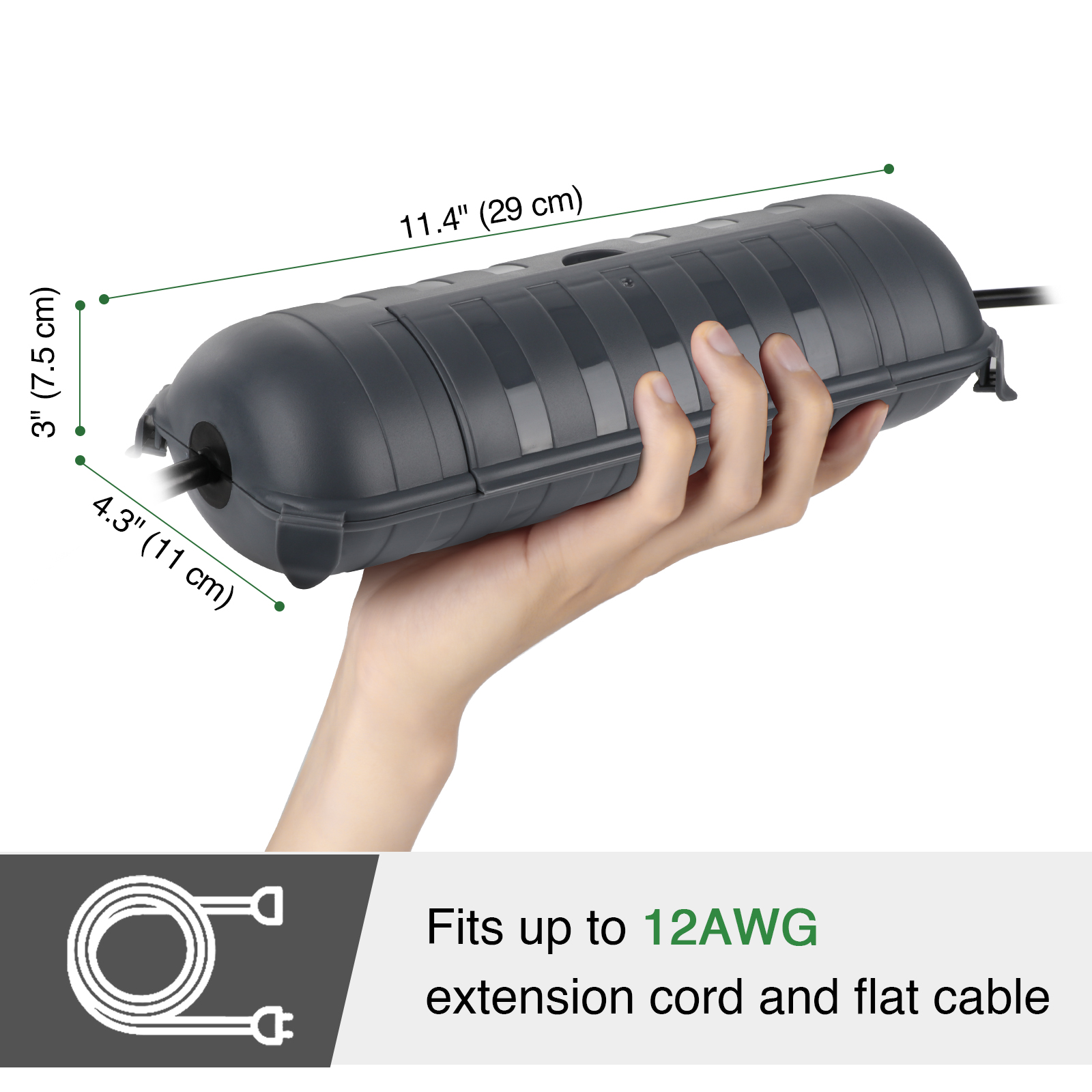 صندوق كهربائي خارجي كبير مقاوم - مراجعة Outdoor Power Plug In وسعره