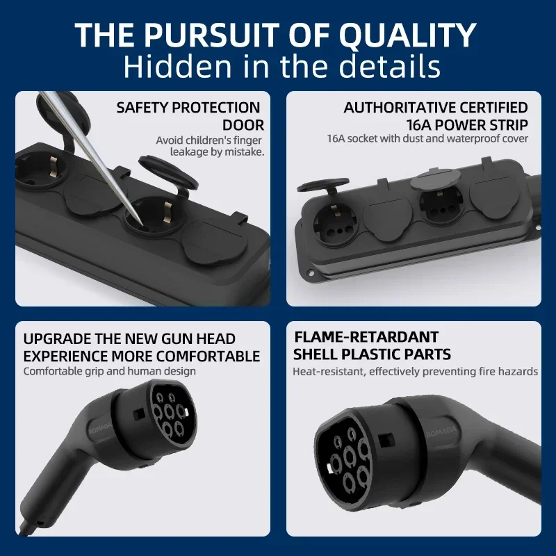 المحمولة 16A 4KW سيارة كهربائي - مراجعة Outdoor Power Outlet وسعره