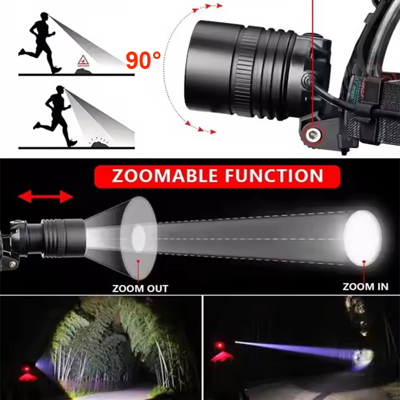 مصباح أمامي قوي من سبائك الألو - مراجعة Outdoor Power Head وسعره