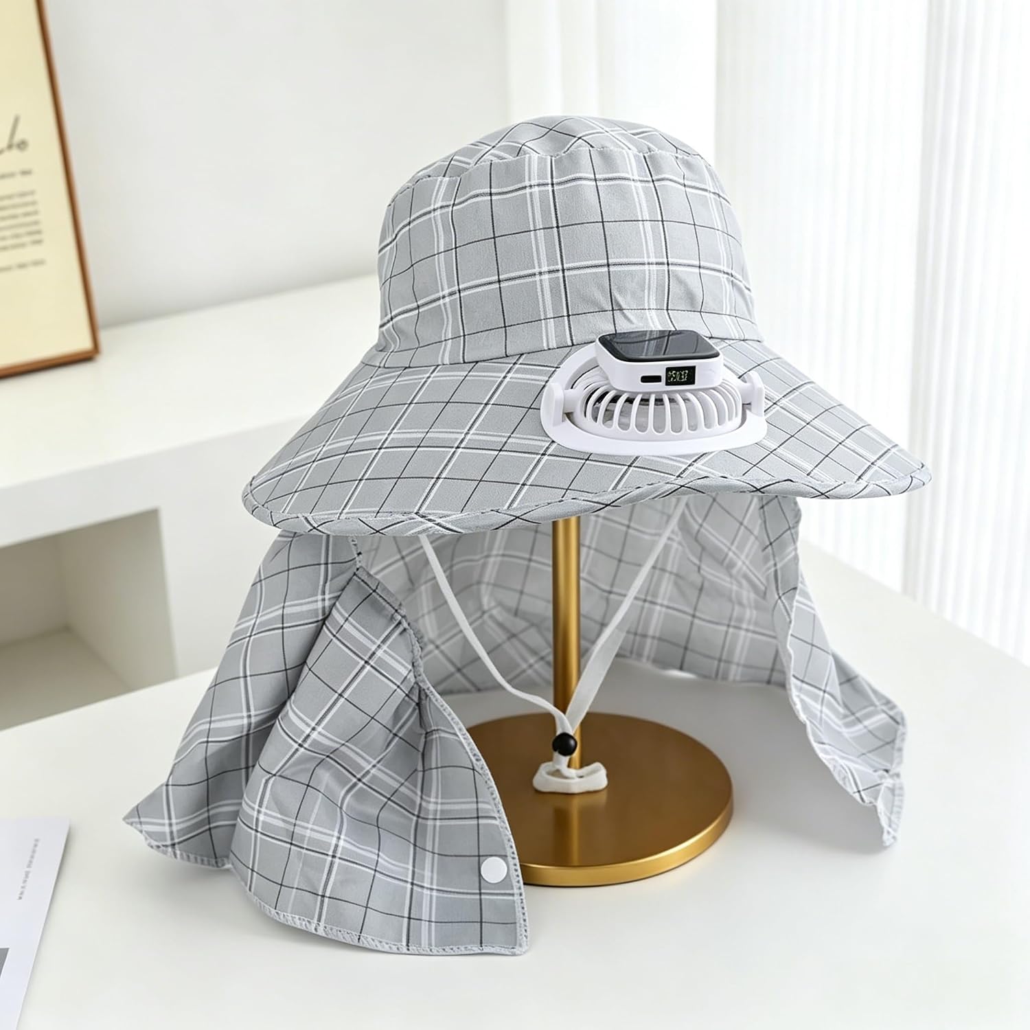 قبعة بمروحة تعمل بالطاقة الشمس - مراجعة Outdoor Power Fan وسعره