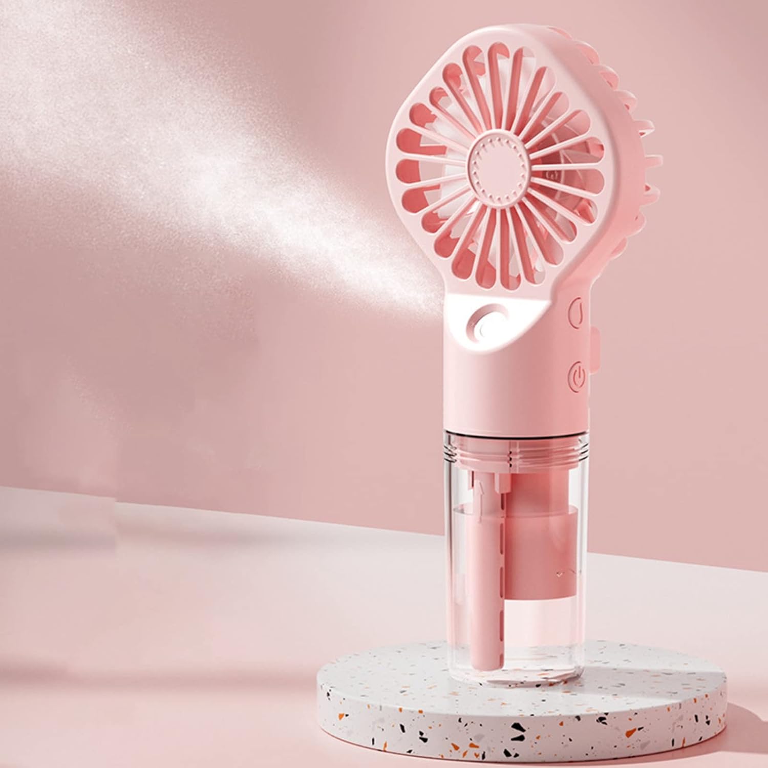 مروحة رذاذ محمولة باليد، مروحة - مراجعة Outdoor Power Fan وسعره