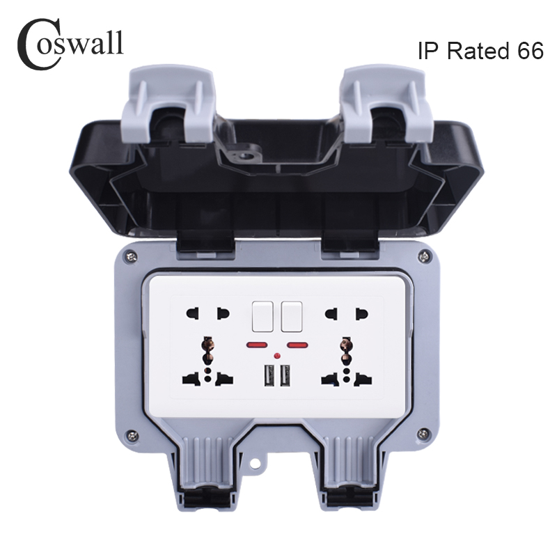 Coswall-مقبس حائط مقاوم للماء  - مراجعة Outdoor Power Outlet وسعره
