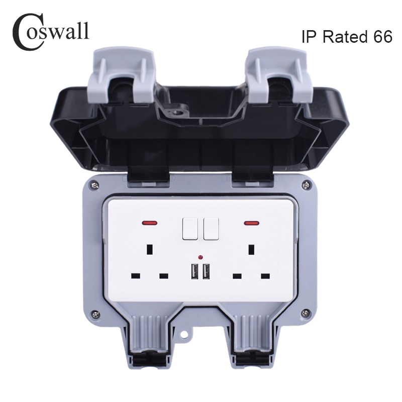 Coswall-مقبس حائط مقاوم للماء  - مراجعة Outdoor Power Outlet وسعره