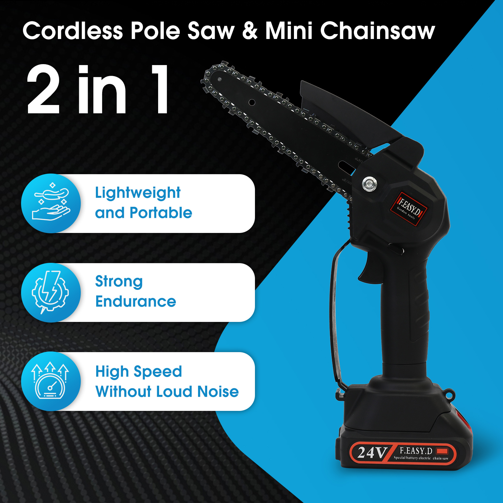 منشار كهربائي لاسلكي 2 في 1 بق - مراجعة Electric Chainsaw Battery وسعره