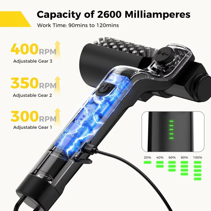 فرشاة شواء كهربائية لاسلكية قا - مراجعة Outdoor Power Brush وسعره