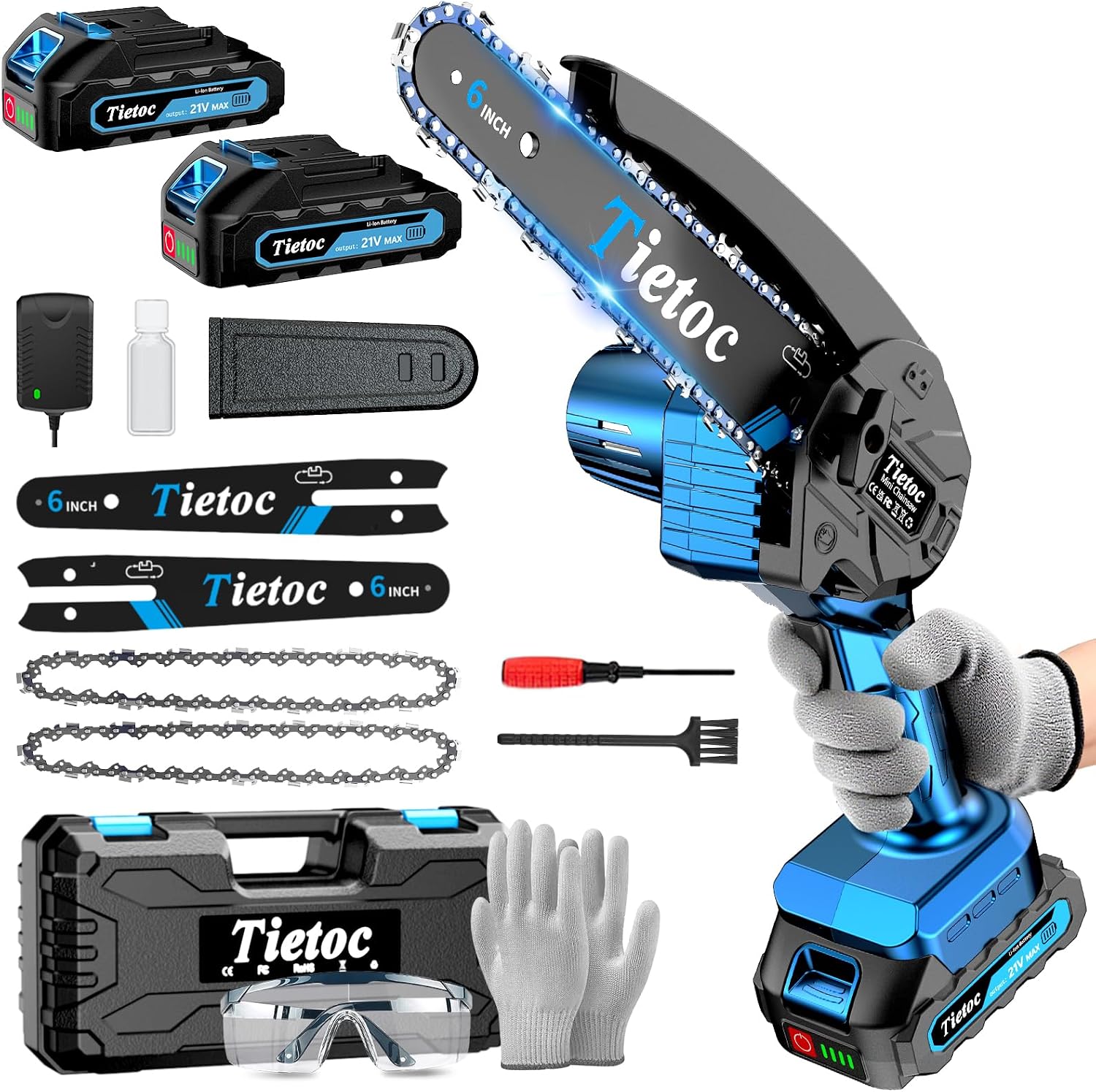 منشار سلسلة صغير، منشار كهربائ - مراجعة Electric Chainsaw Battery وسعره