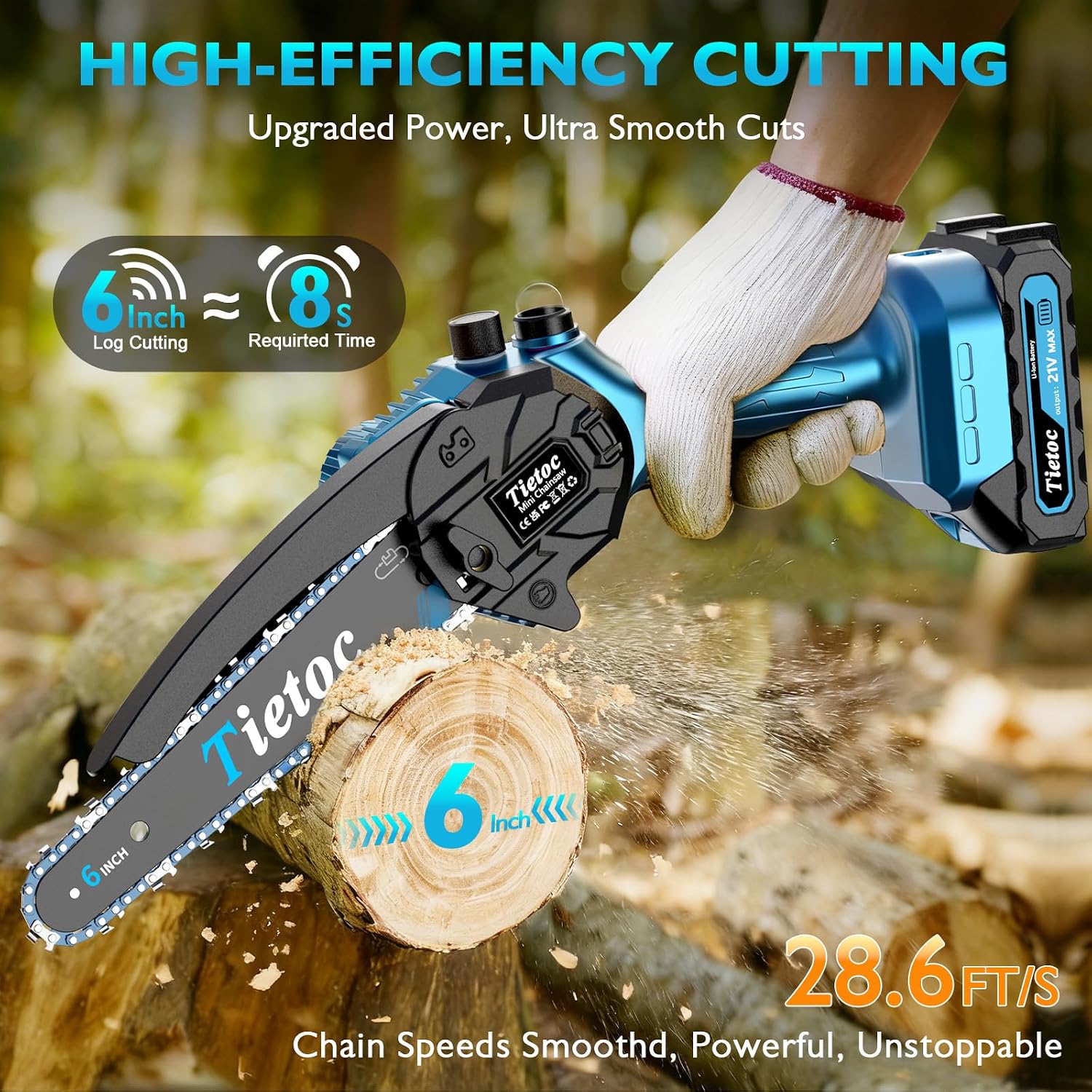 منشار سلسلة صغير، منشار كهربائ - مراجعة Electric Chainsaw Battery وسعره