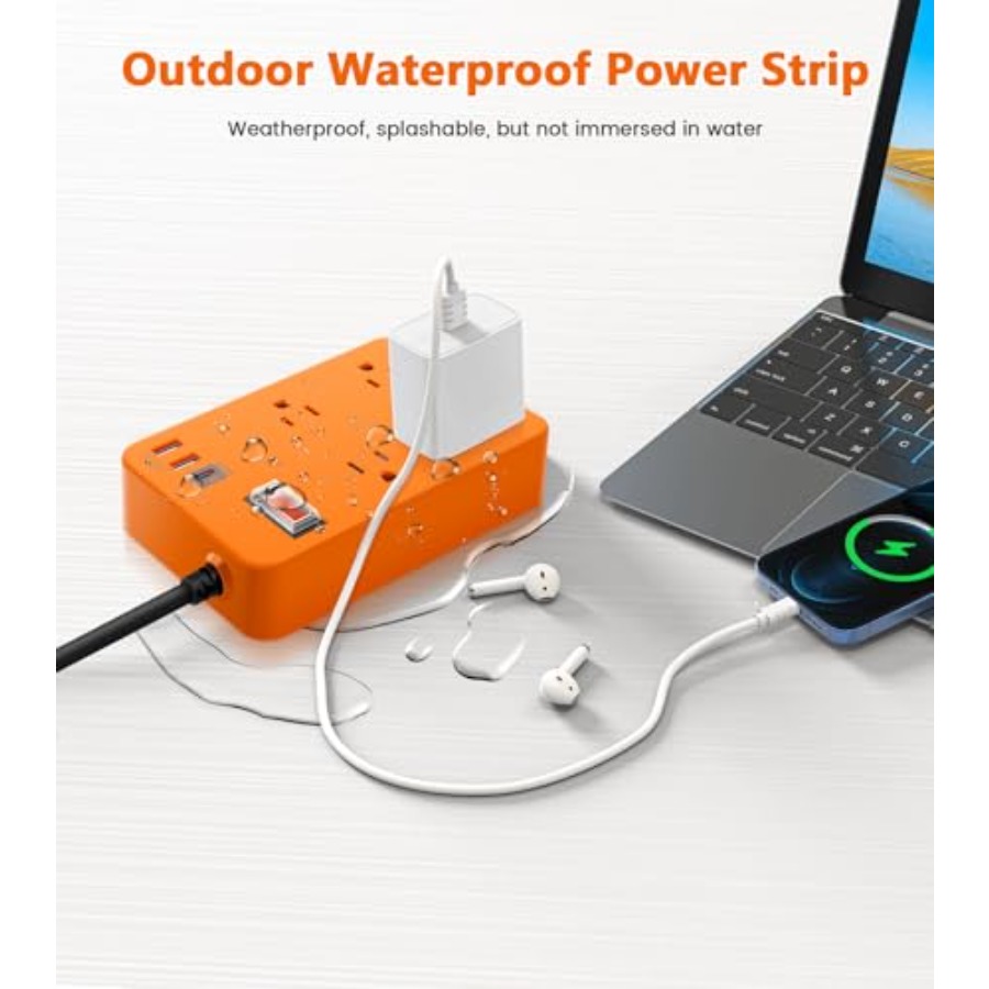 شريط طاقة خارجي للتخييم والحدي - مراجعة Outdoor Usb Power Strip وسعره