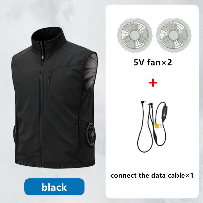 سترة تبريد ذكية للرجال لمنع ضر - مراجعة Outdoor Power Fan وسعره