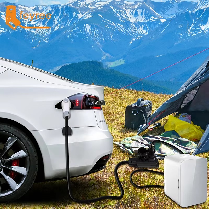 كابل تفريغ الطاقة Feyree V2L م - مراجعة Outdoor Power Plug In وسعره