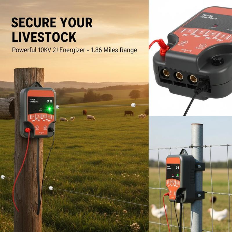 جهاز تحفيز المواشي بقوة 10 كيل - مراجعة Outdoor Power Plug In وسعره